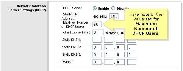 Increase the Number of DHCP Users