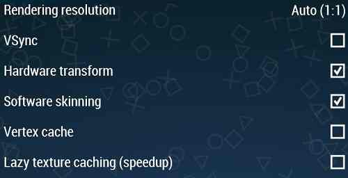 PPSSPP Graphic Settings