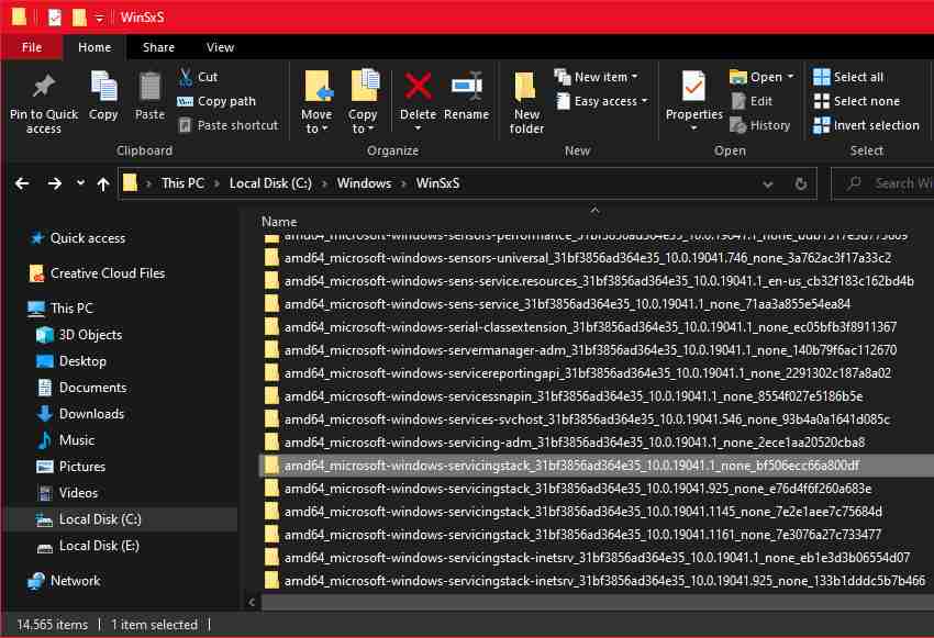 Find TrustedInstaller ID And Sub-folder Name In File Explorer