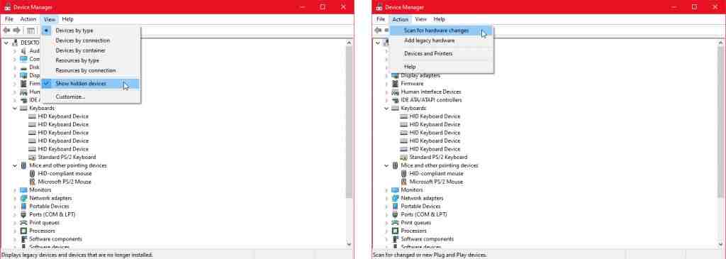 Show Hidden Drivers In Windows