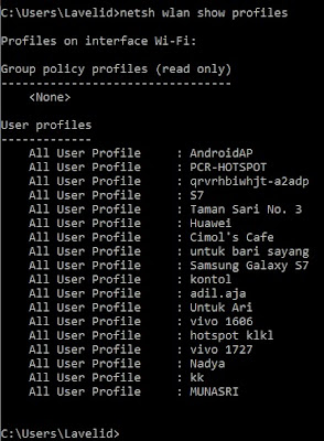 Viewing Saved WiFi Passwords on Computer with CMD