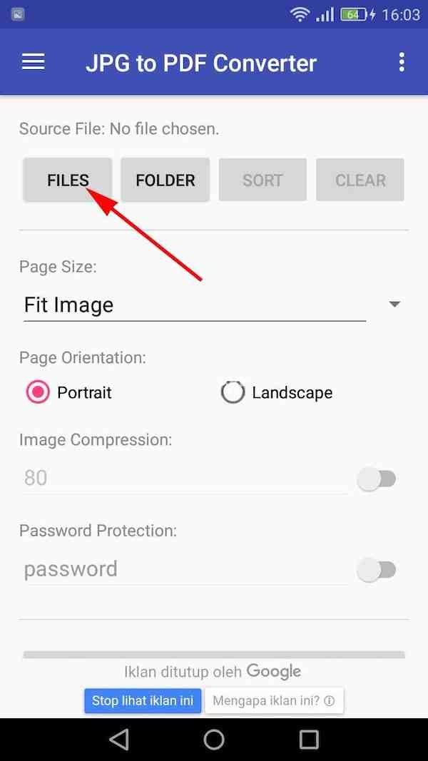 Converting JPG files to PDF using the JPG to PDF Converter App