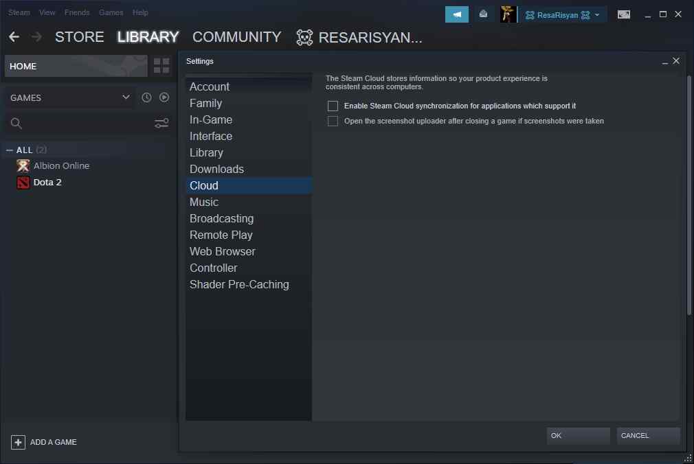 Remove your steam account. Стим таб.