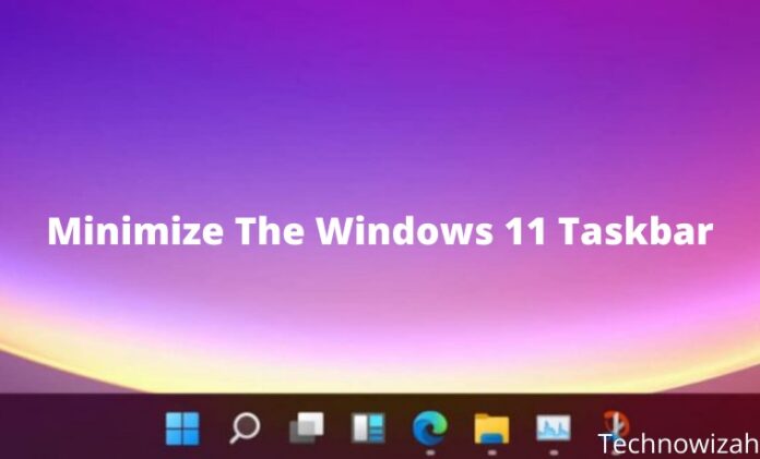 how to minimize taskbar icons in windows 11