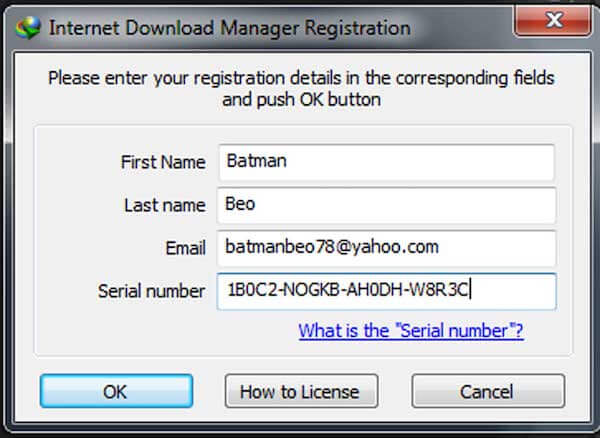 internet free download manager registration