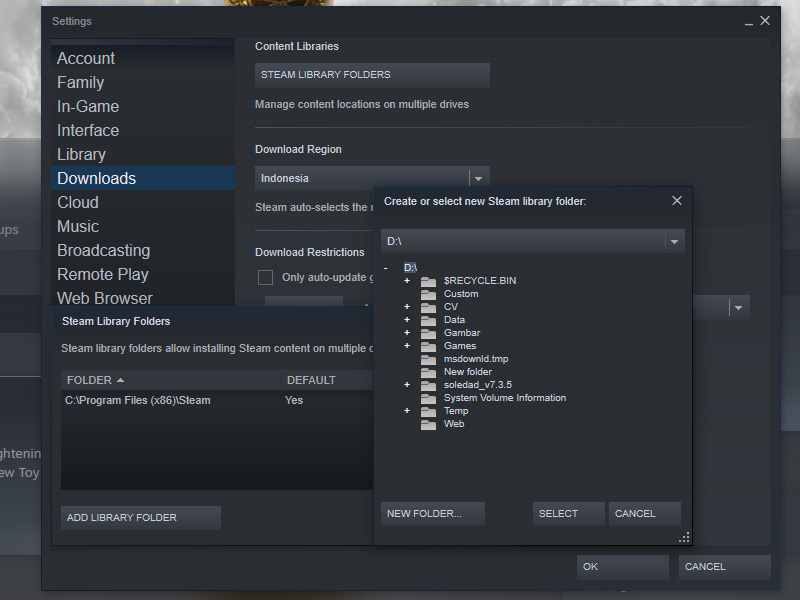 Move Steam Installation And Game Files