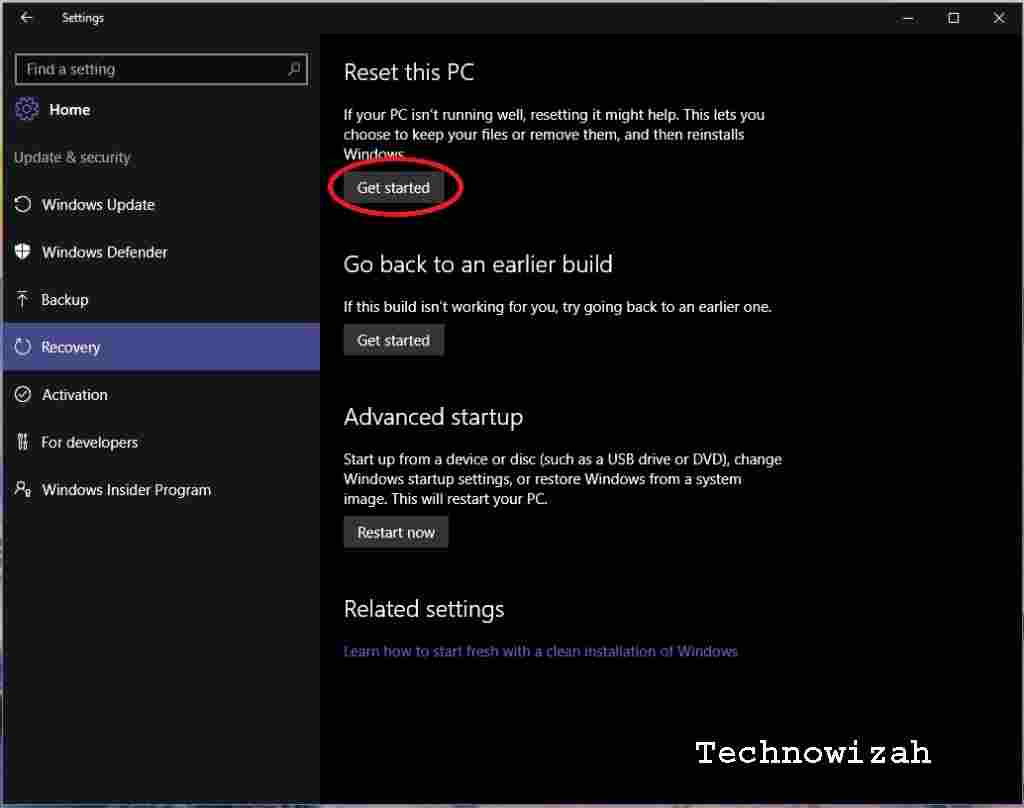 Instal ulang Windows 10