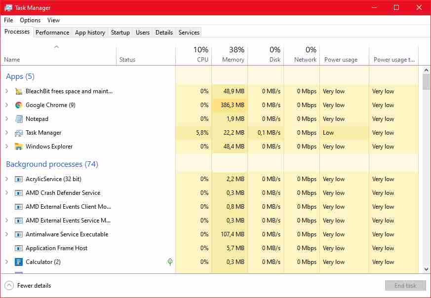 Track Memory Used And Run Cleanup Process