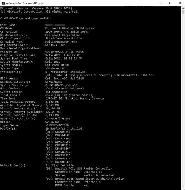 Using command prompt (cmd)