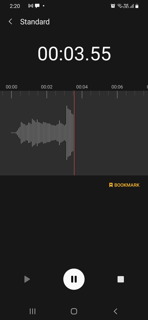 Voice recording app