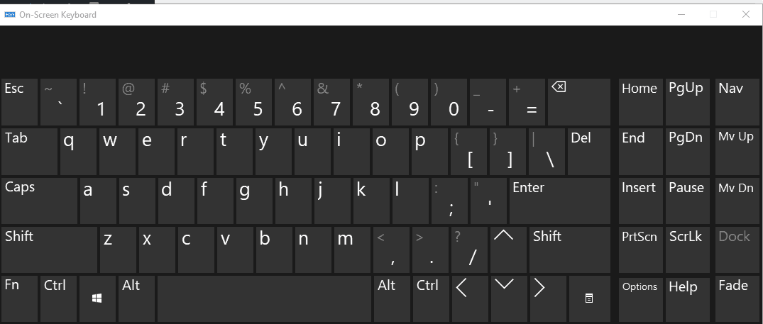 Use On-Screen Keyboard