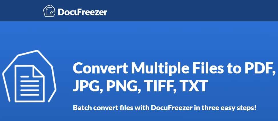 How to Convert JPG Files to PDF with DocuFreezer